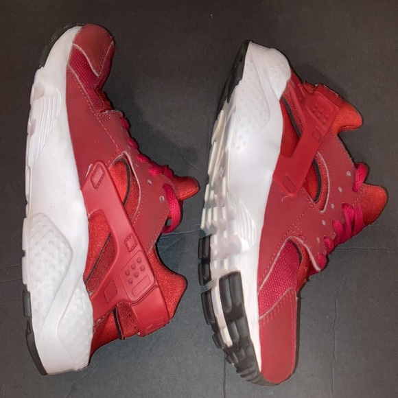 2 for $15 NIKE HUARACHE RUN (GS) 654275-604 GYM RED Big Kid’s Unisex Size 6 Y - Picture 7 of 12